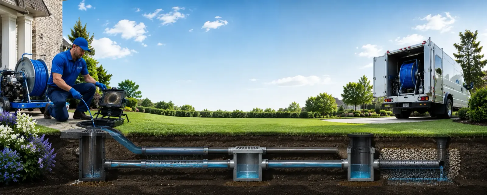 Outdoor drain cleaning information for Leesburg, IN